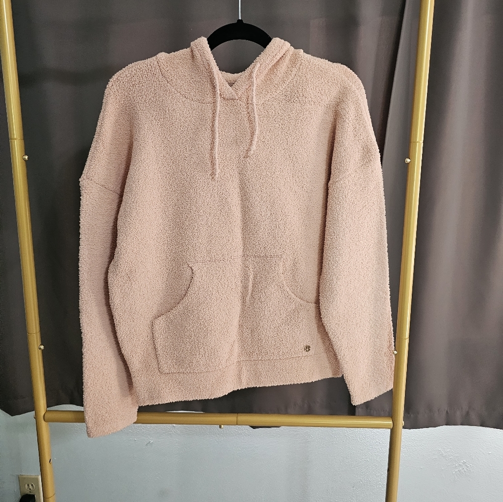 Buffbunny Loop yarn hoodie pink